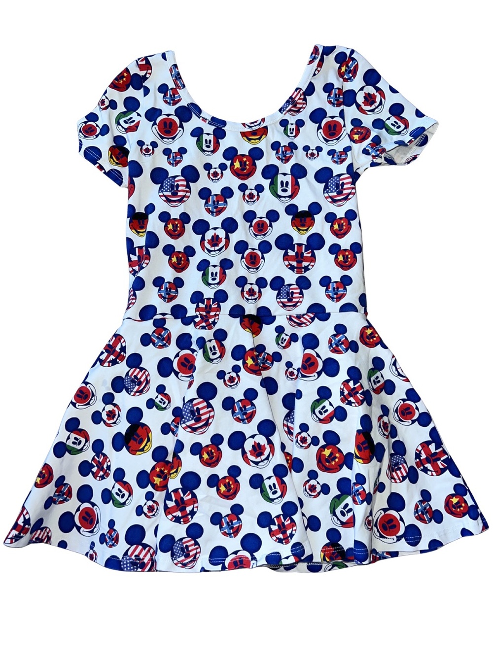 Girls International Mickey Print Skirted Leotard Dress - Wild Rich Kids - Picture 2 of 7